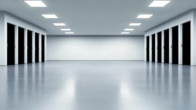 Empty Server Room,Modern Data Center Interior