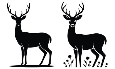 deer silhouette vector