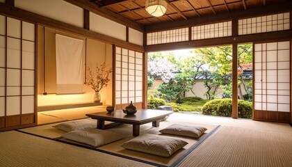 床の間と掛け軸がある本格茶室