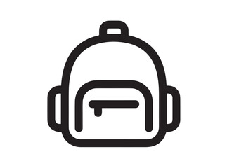 Backpack icon in trendy outline style design. Vector graphic illustration. Backpack icon for website design, logo, app, and ui. .EPS 10	
