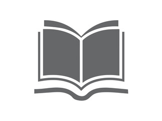 Open book vector icon in flat solid style. Ideal for education, school, reading, learning, and digital designs. Perfect for web, apps, or print materials.

