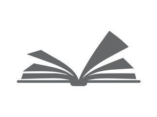 Open book vector icon in flat solid style. Ideal for education, school, reading, learning, and digital designs. Perfect for web, apps, or print materials.

