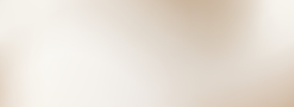 Fototapeta Smooth wavy beige gradient background. Silky nude color texture for banner, flyer, presentation, graphic design. Soft neutral liquid wallpaper. Vector abstract blurred fawn pearl backdrop cover