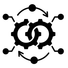 Tech Integration  Icon Element For Design