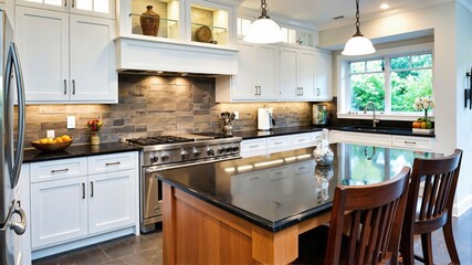 Fototapeta premium modern kitchen interior