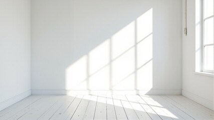 Fototapeta premium empty room with white walls