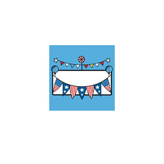 funny cartoon dog with a banner