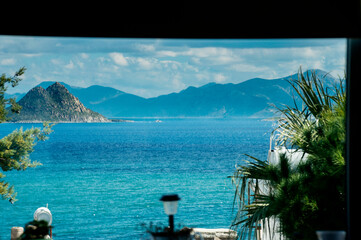 Sea and mountains landscape 