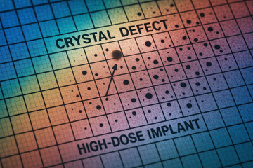 Crystal defect and high dose implant are key factors semiconductor industry production quality control and research for improved device performance