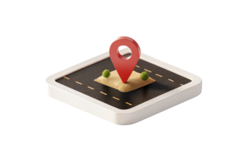 Location pin high-quality scalable icon on transparent background

