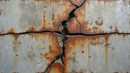 Rust colored crack art image