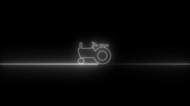 Colorful animated tractor icon perfect for social media. Ideal for farming content, agricultural promotions, or rural-themed posts. Eye-catching and easily shareable.