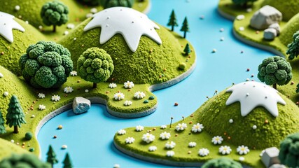 easter eggs and green grass