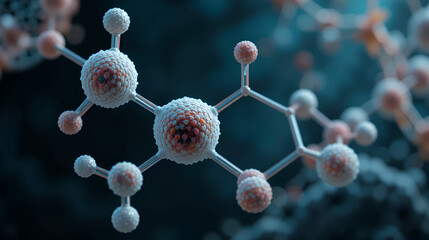 Chloroquine malaria drug molecule. Used to treat and prevent malaria. Also used for antiviral and immunosuppressant properties. Skeletal formula.