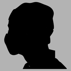 silhouette of a man