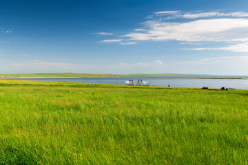 The scenery of Horonor Grassland in Hulunbuir City, Inner Mongolia Autonomous Region, China