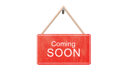 Coming soon text font calligraphy hand written lettering script red sign symbol white color store retail coming soon design sale business banner label promotion announcement message arrival template 