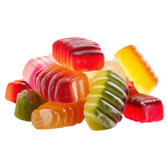 Pile Assorted Jelly Candies Photo PNG Transparent