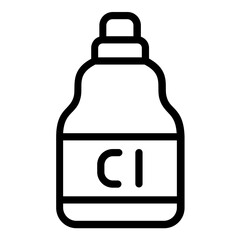 chlorine icon line