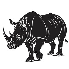 Rhinoceros Vector Silhouette 