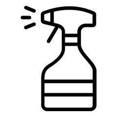laundry spray icon line