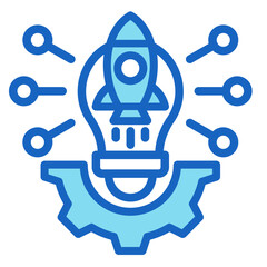 Idea Launch  Icon Element For Design	