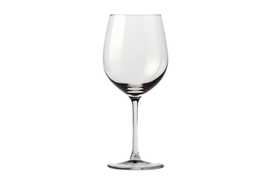 Elegant Empty Wine Glass Crystal Clear red bar    