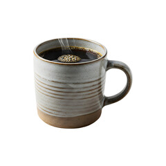 Steaming mug of coffee, inviting and aromatic, perfect for a morning boost.