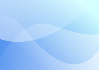 ウェーブ　明るい　青　抽象的　背景　デザイン　素材　ベクター	
