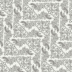 Seamless pattern with floral motifs. Hand-drawn illustration
