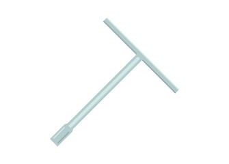 T wrench. Simple flat illustration.