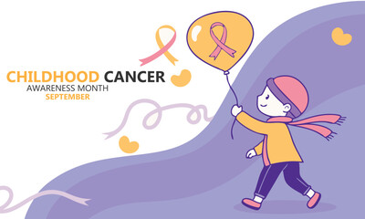 Childhood Cancer Awareness Month. Childhood cancer concept Background.