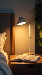 A portable LED lamp with a built-in handle, easily moved around a home Perfect for bedside tables, reading nooks, or task lighting Ideal for apartments and small spaces , study lamp, adjustable lamp