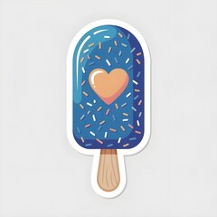 ice cream with heart