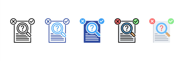 Scrutiny Multi Style Icon Set