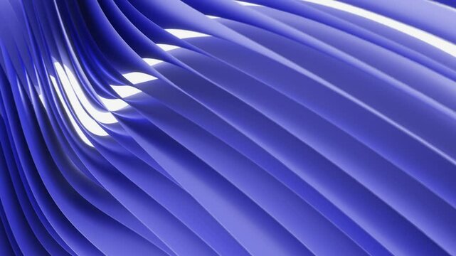 Abstract Blue Wavy Shapes Design 4k 60fps looping animation