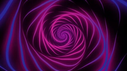 Pink and blue abstract glowing spiral suitable for backgrounds, advertising, digital art, and design projects needing a vibrant touch. - Powered by Adobe