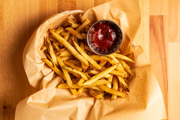 French fries in a basket