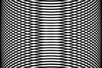 Distorted Grid Pattern PNG Transparent 3D Optical Illusion Isolated