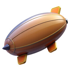 Fototapeta premium Nostalgic steampunk airship adventure