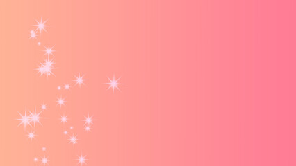 Soft Sparkling Star Background with Orange to Pink Gradient
