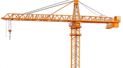 Construction crane illustration