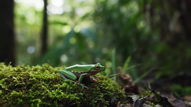 Frog in the forest