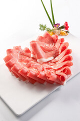 Cold Vegetable Slices of Cucumber and Radish