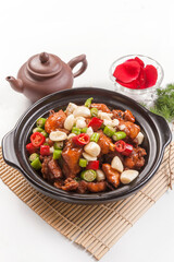 Braised Ginseng with Scallions