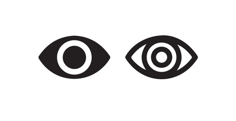 See and unsee eye icon. Eyes icon vector collection. Look and Vision icons.vector illustration eps 10.