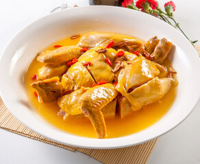 Homemade Peking Chicken with Chinese Wolfberry