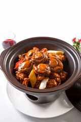 Casserole South African Abalone and Braised Chicken