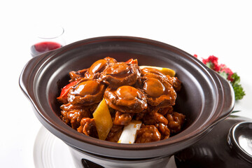 Casserole South African Abalone and Braised Chicken