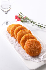 Fried Golden Shrimp Cake